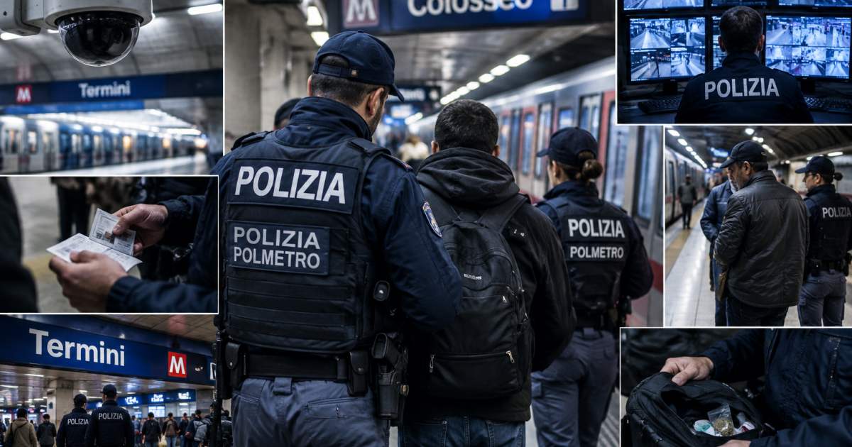 Roma: otto arresti underground della Polizia di Stato con gli ‘occhi’ della videosorveglianza ATAC a supporto del PolMetro