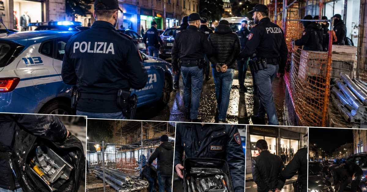 Roma: Polizia di Stato arresta sette persone per criminalità predatoria, tra furti in cantieri, negozi e auto in sosta