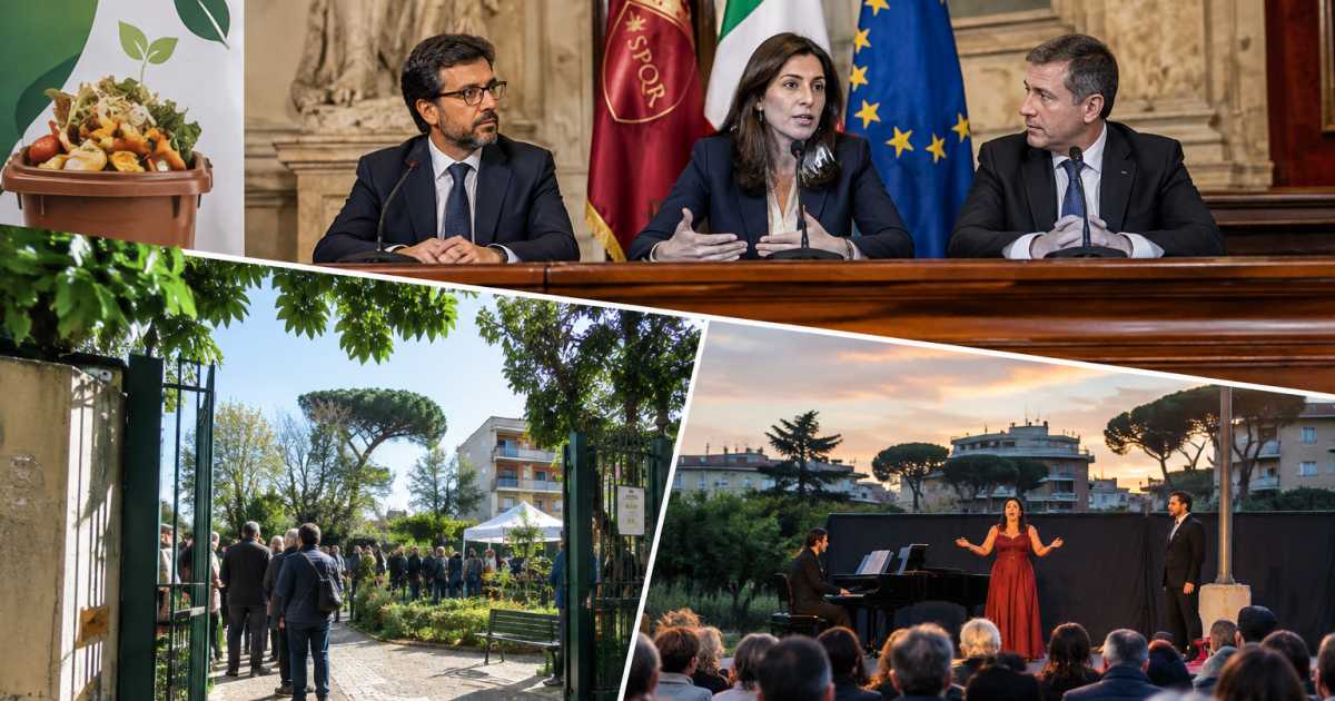 Roma sabato 31 ottobre: campagna sull’umido, apertura giardino e spettacolo nelle periferie