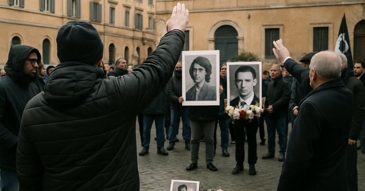 Roma, saluti romani alla commemorazione di Nanni De Angelis: il PRC chiede stop alle adunate neofasciste