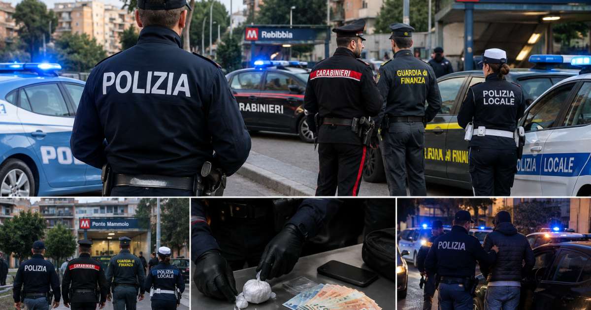 Roma, San Basilio: due arresti, quattro denunce e oltre 9.000 euro di sanzioni nel servizio interforze coordinato dalla Polizia di Stato (Video)