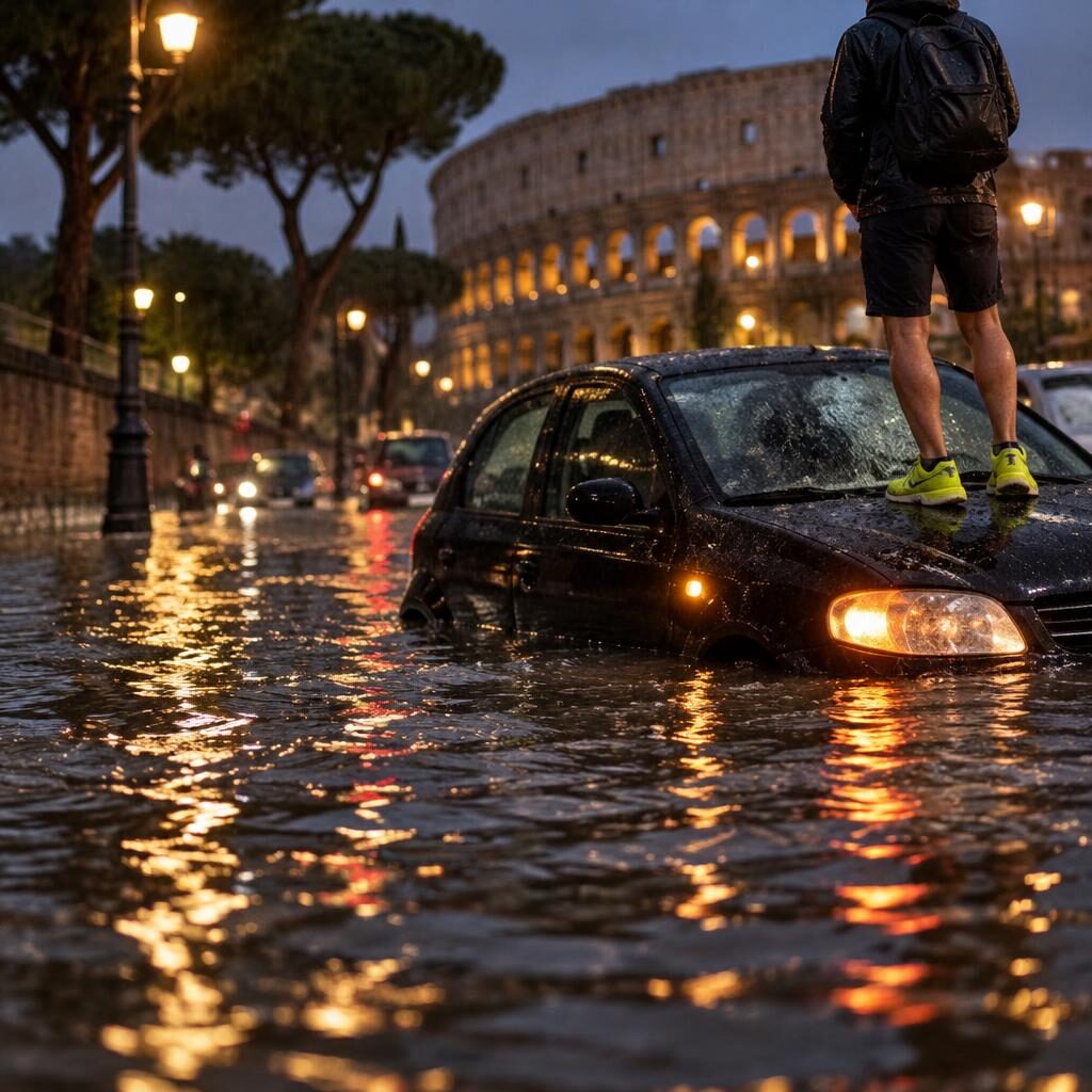 Roma si allaga quando piove: il problema non sono solo i tombini