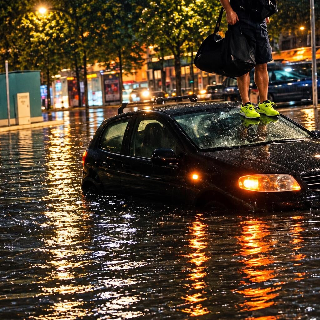 Roma sotto l’acqua, la Togliatti si blocca: viabilità da ripensare