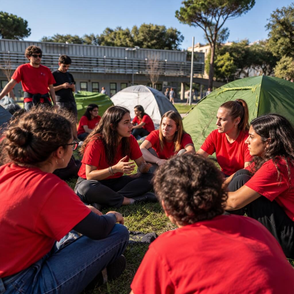 Roma Tre, tende contro il caro-affitti: «Studiare è un lusso»