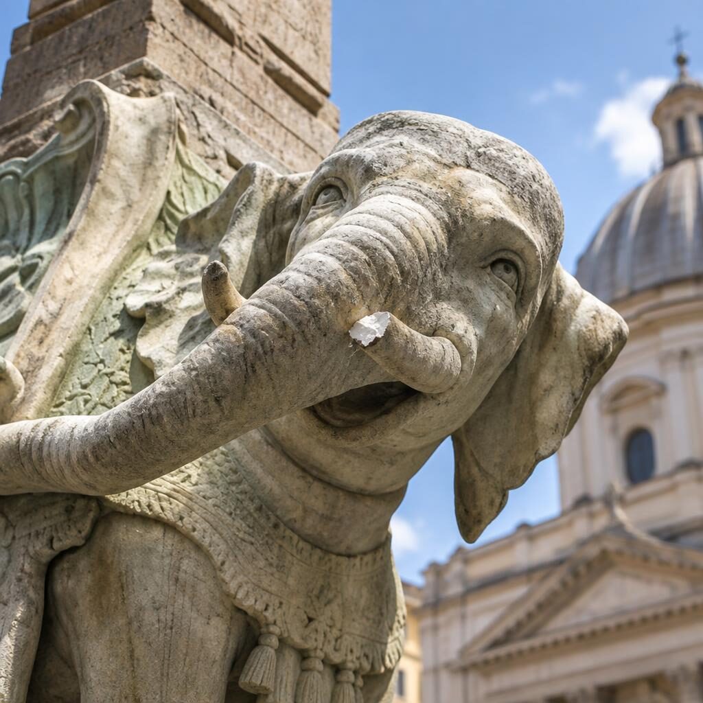 Roma, vandalizzato l’Elefantino della Minerva: arriva la condanna