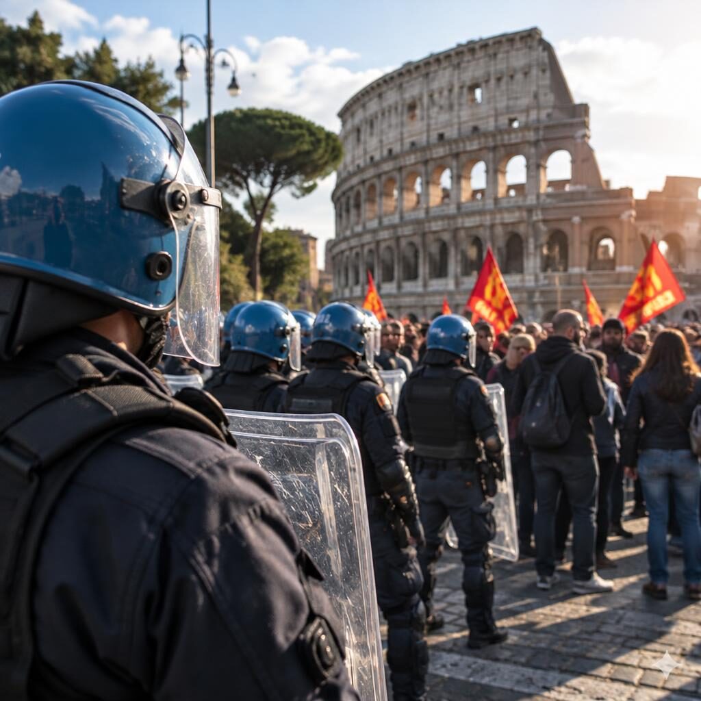 Roma, venerdì Usb in piazza: sicurezza o Capitale blindata?