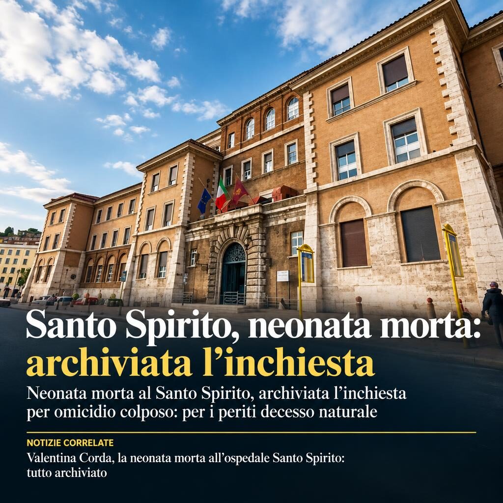 Santo Spirito, neonata morta: archiviata l’inchiesta
