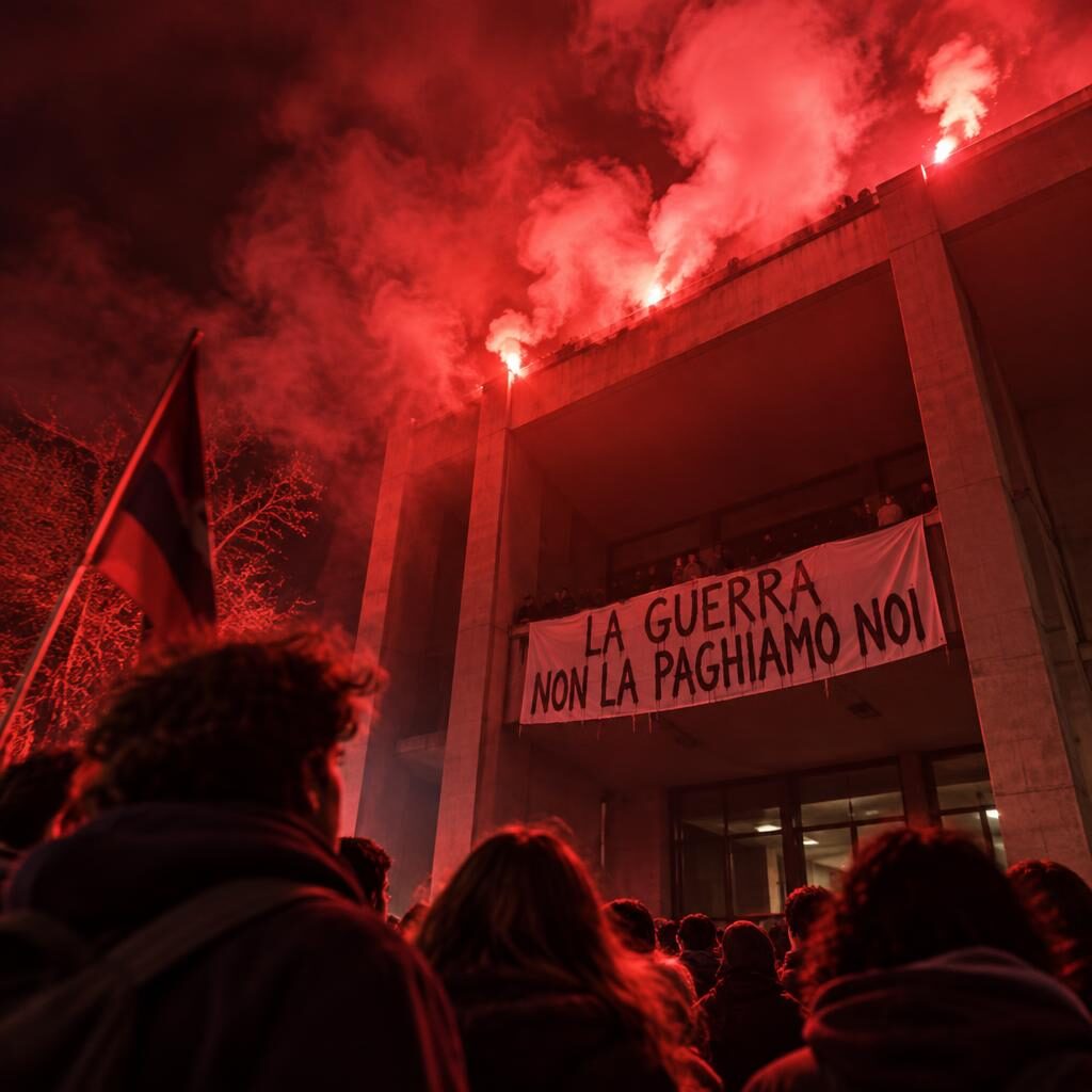 Sapienza, occupata Lettere: “La guerra non la paghiamo noi”