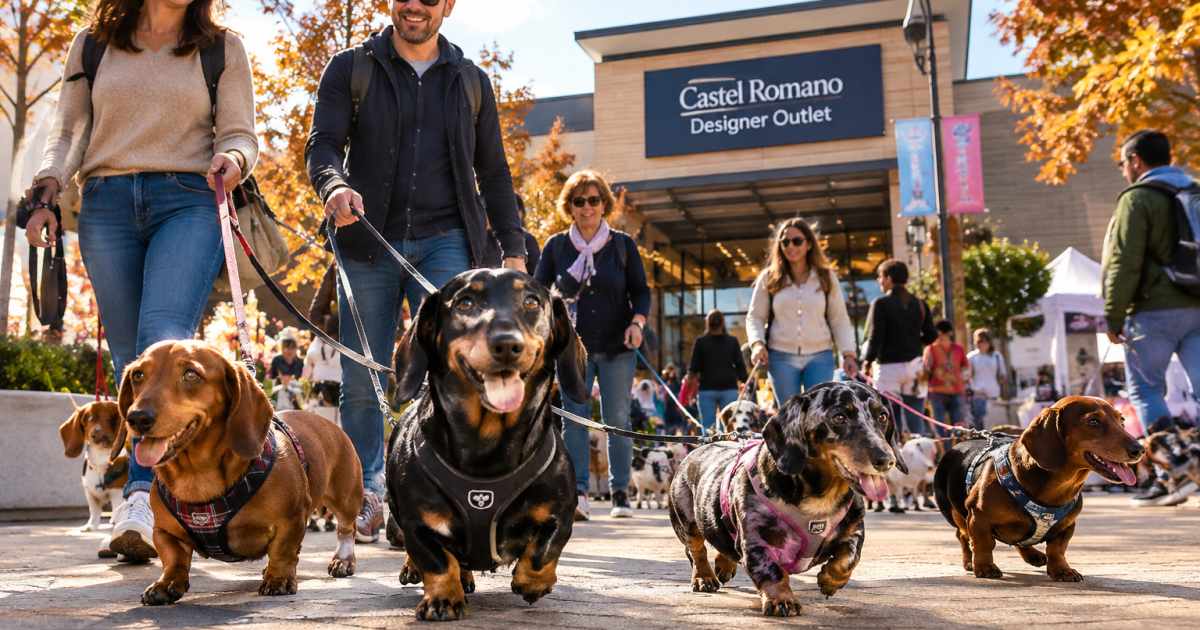 Sausage Walk Italia a Castel Romano: la passeggiata dei bassotti per una causa solidale