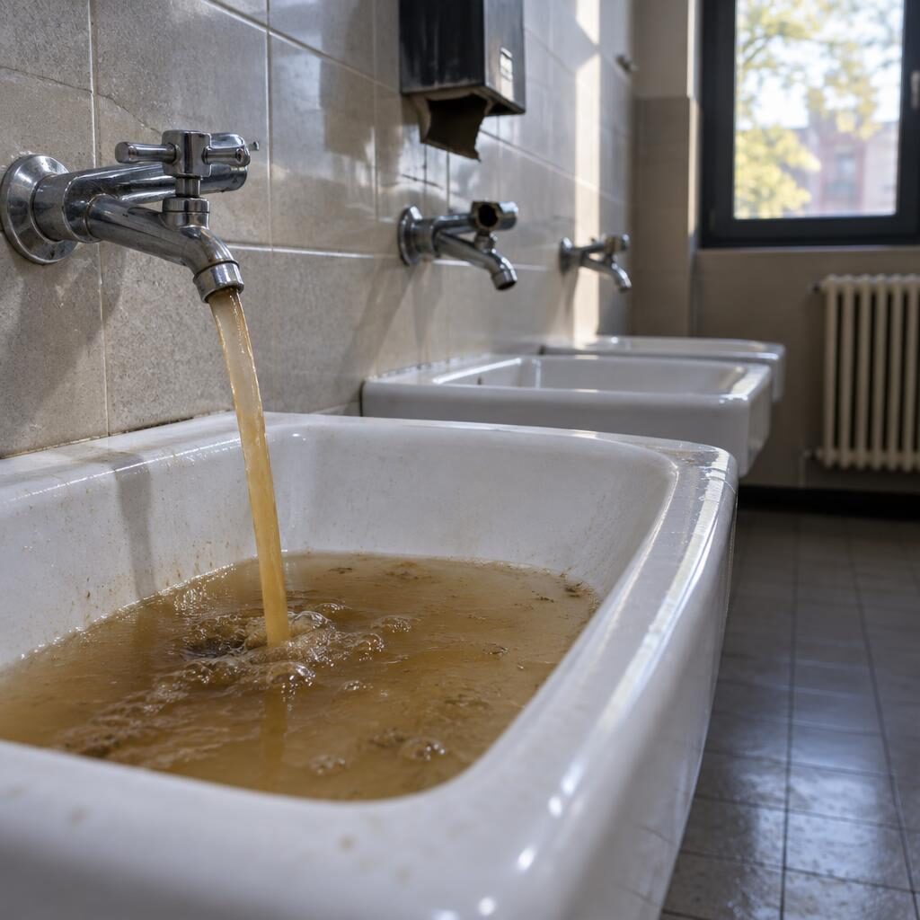 Scuola Radice, acqua sporca e bagni rotti: Roma ora risponda