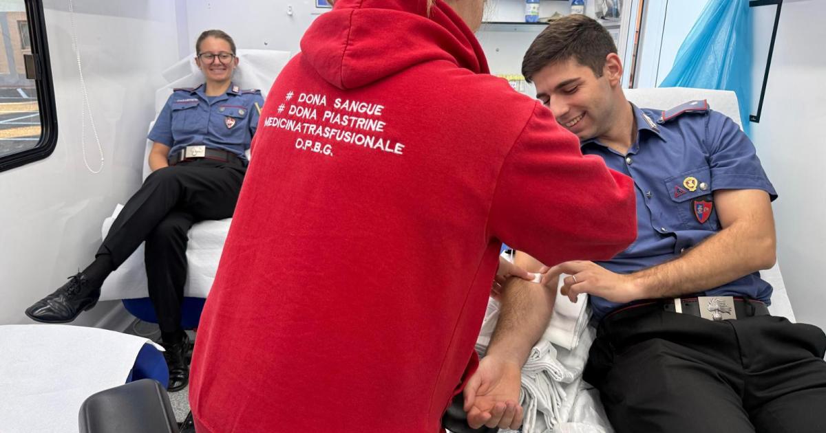 I frequentatori della Scuola Ufficiali Carabinieri donano sangue per l’Ospedale Pediatrico Bambino Gesù