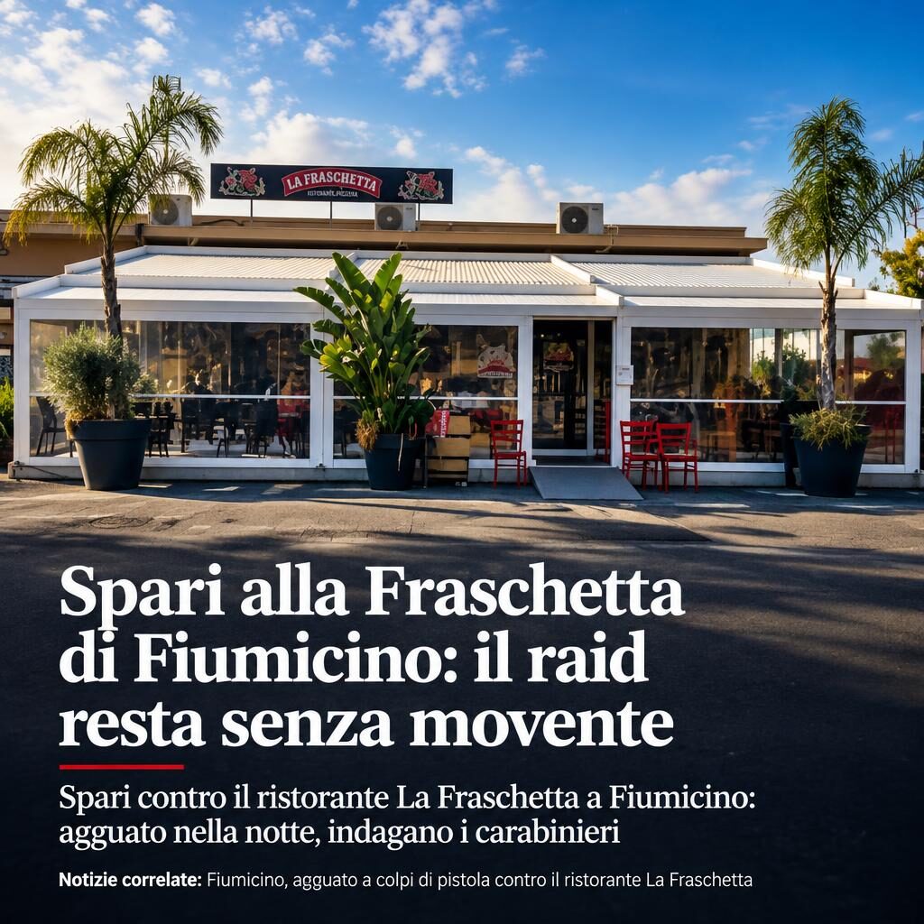 Spari alla Fraschetta di Fiumicino: il raid resta senza movente