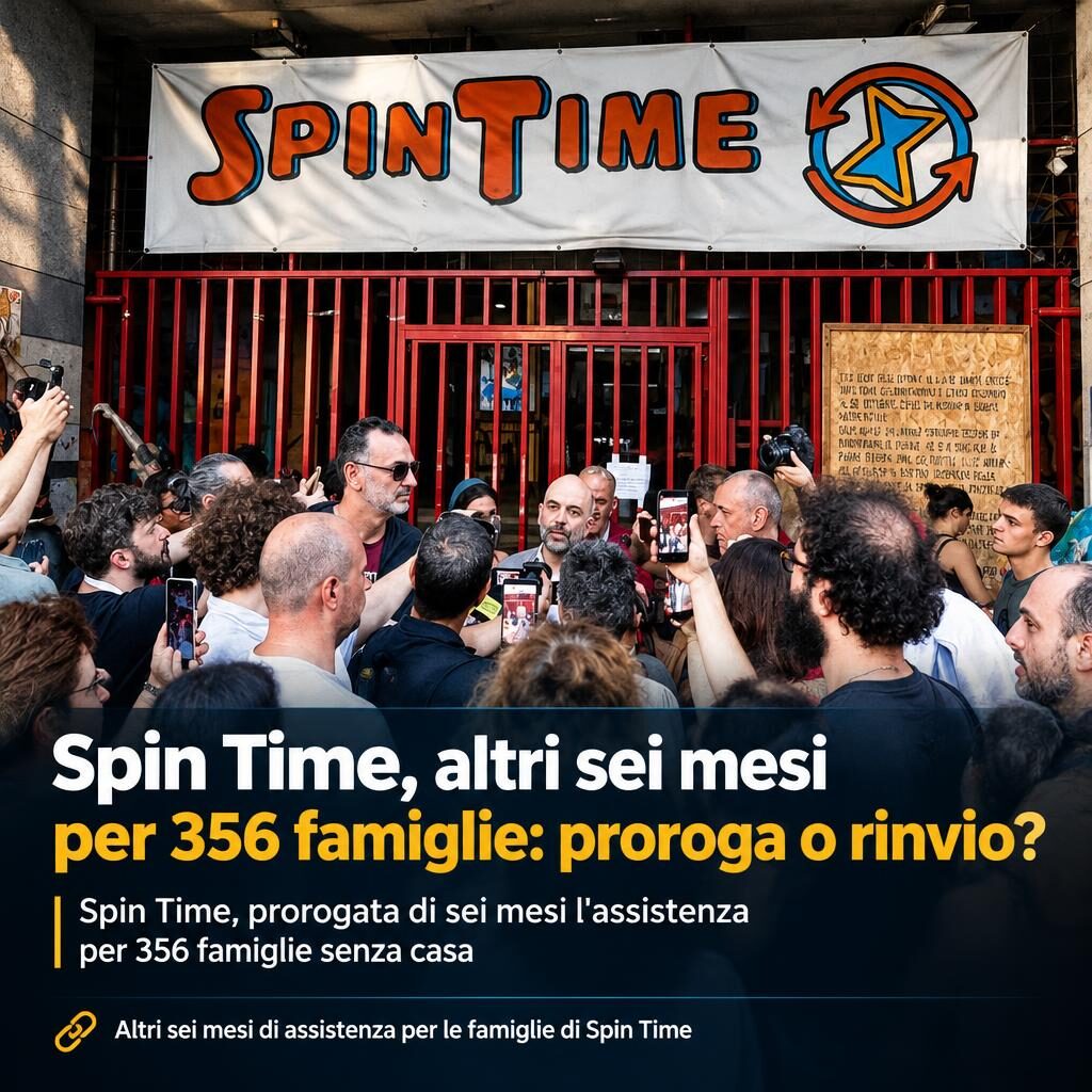 Spin Time, altri sei mesi per 356 famiglie: proroga o rinvio?