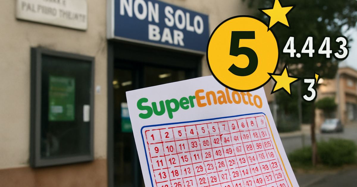 SuperEnalotto: a Roma realizzato un “5” da 34.464,15 euro, jackpot sale a 37,4 milioni