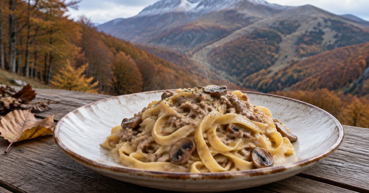 Terminillo, il ragù bianco che sa di bosco e giornate d’Appennino