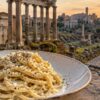 Tonnarelli cacio e pepe, il sapore di Roma tra i Fori Imperiali