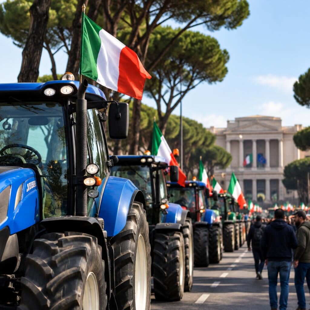 Trattori sulla Nomentana, la protesta finisce davanti al giudice