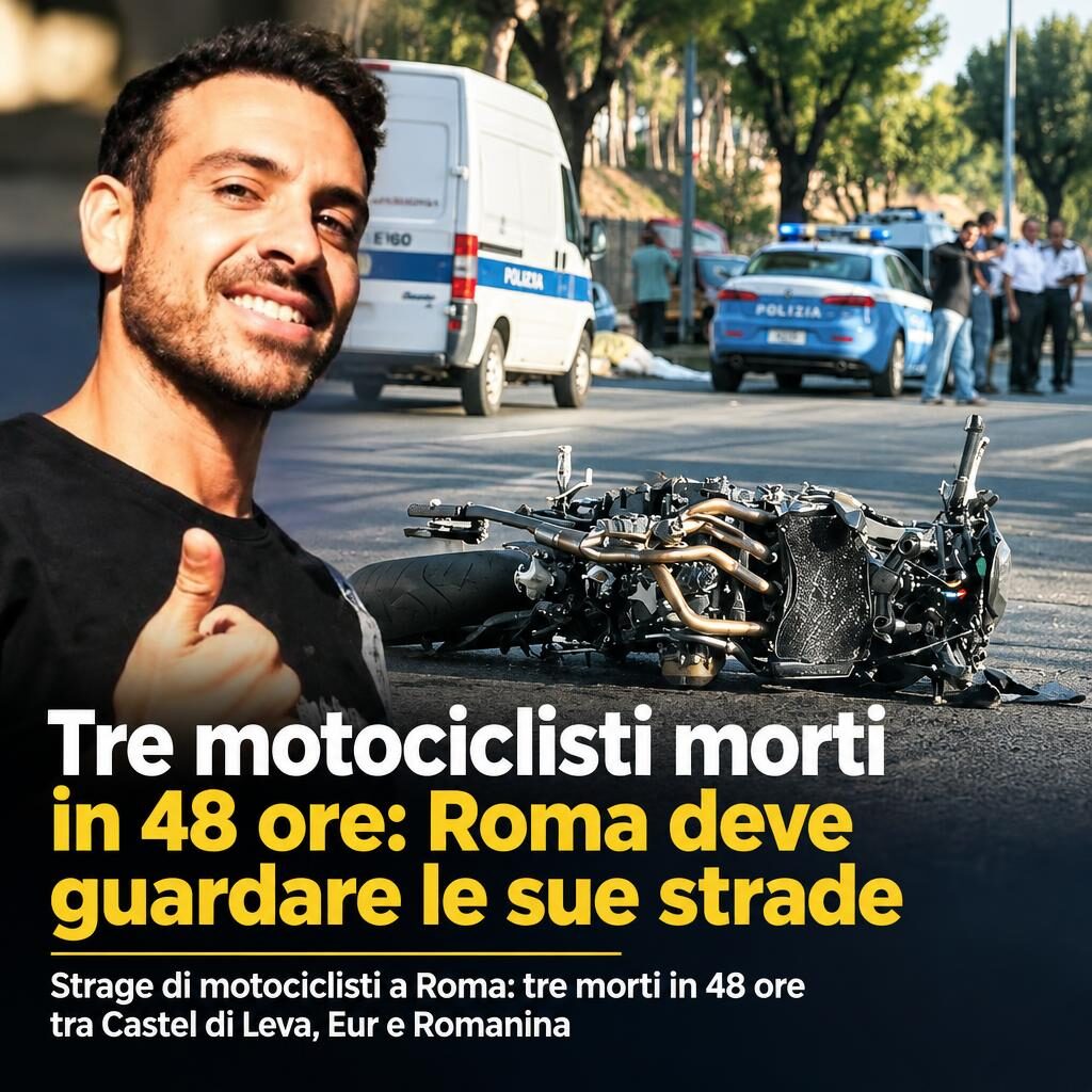 Tre motociclisti morti in 48 ore: Roma deve guardare le sue strade
