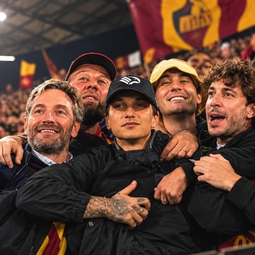 Ultimo e Ginetto in Curva Sud: l’abbraccio che divide Roma