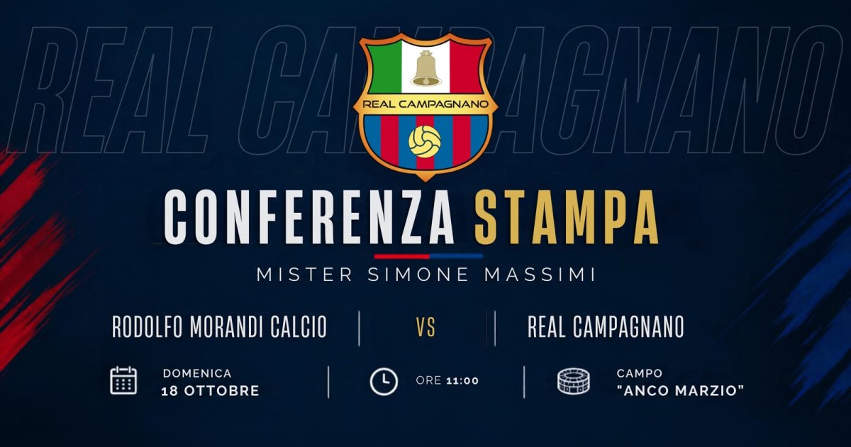Conferenza stampa di Mister Massimi: Real Campagnano in attesa della trasferta contro Rodolfo Morandi