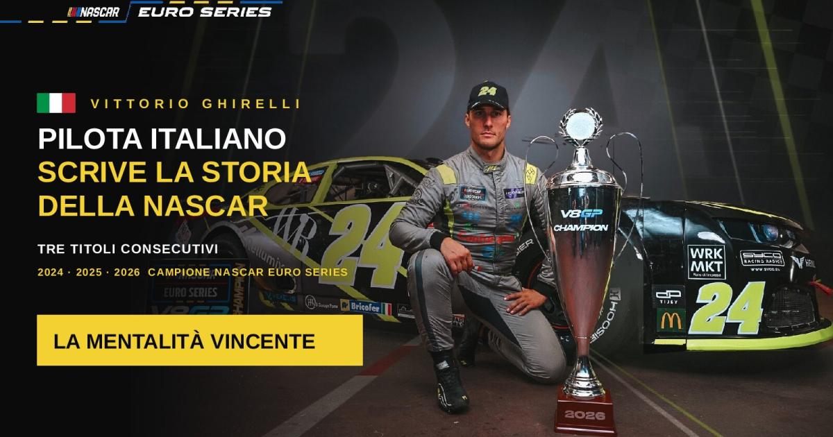 L’italiano Vittorio Ghirelli nella storia della NASCAR: terzo titolo europeo consecutivo