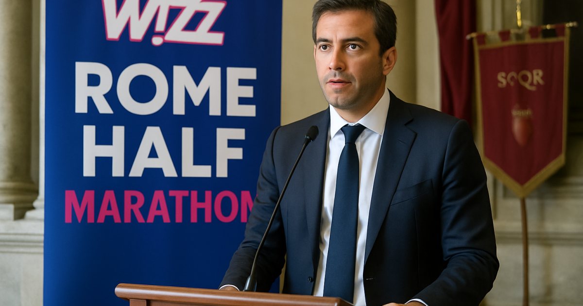 Wizz Air Rome Half Marathon, conferenza stampa a Campidoglio mercoledì 7 ottobre